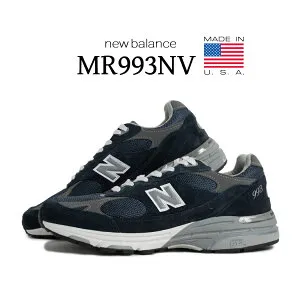 【15時までのご注文で即日発送！！】NEW BALANCE ニューバランス 993 スニーカー Made in USA MR993NV NAVY ( NB アメリカ製 米国製 ネイビー メンズ 990 991 992 1906 9060 )