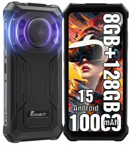 FOSSiBOTF110LSIMフリースマホ本体Android15スマホ8GBRAM+128GBROM2TB拡張可能10000mAhの大容量バッテリータフネススマホ防水防塵耐衝撃6.745インチHD+大画面