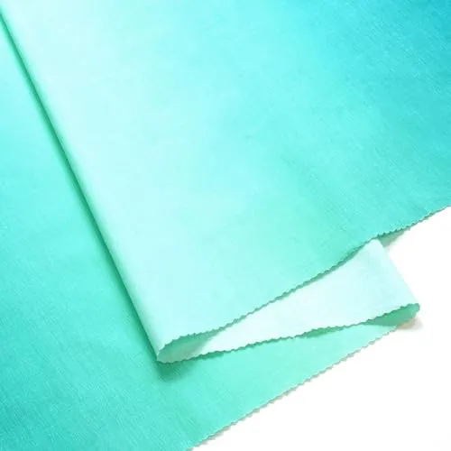 日本紐釦貿易(Nippon Chuko) ハワイアン グラデーションプリント生地 シーチング 巾約110cm×9m切売カット エメラルドグリーン DD11216-306