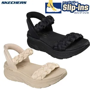 スケッチャーズ レディース D’LUX WALKER SANDAL-DAILY TWI サンダル 靴 シューズ スポサン スポーツサンダル おしゃれ オープントゥ カジュアル ブラック 黒 送料無料 SKECHERS 163589