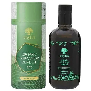 Zeytin Olive Oil Extra Virgin - GOLD MEDAL & Early Harvest - Fresh 2024 Harvest, Bottled in May 2024 - New Luxury Packaging - Vegan, Keto & Cold Pressed - Rich & Fruity (16.9fl oz - 1 Pack)