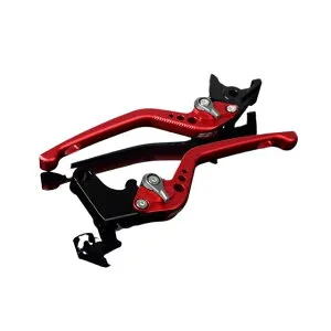 SPEEDRA アルミビレットアジャストレバーセット 3Dロング（レバー本体：マットレッド） アジャスター マットチタン LVEM033RD-TM