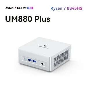【★20％クーポン】MINISFORUM UM880 PlusミニPC AMD Ryzen 7 8845HS 16GB/32GB RAM 512GB/1TB SSD Windows 11 Pro ゲーミングpc 2.5Gbps LAN/Wi-Fi6E/BT5.2/HDMI2.1/USB4/DP1.4/OCuLink 搭載コンパクトPC