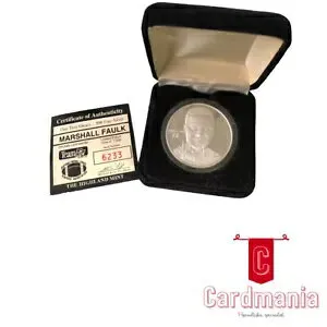 NFL - マーシャル フォーク記念メダリオン コイン (純度 0.999 の純銀) 新品