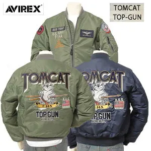 AVIREX アビレックス MA-1 TOMCAT TOP-GUN 3952033 フライトジャケット 440 ロイヤルネイビー ブルゾン トムキャット トップガン MA-1