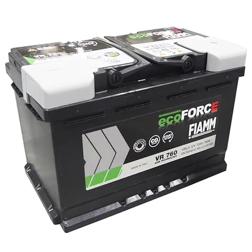 FIAMM [フィアム] 輸入車 AGM バッテリー eco FORCE LN3 12V 70Ah 760A VR760 7906200 アイドリングストップ 充電制御車対応 カーバッテリー イタリア製