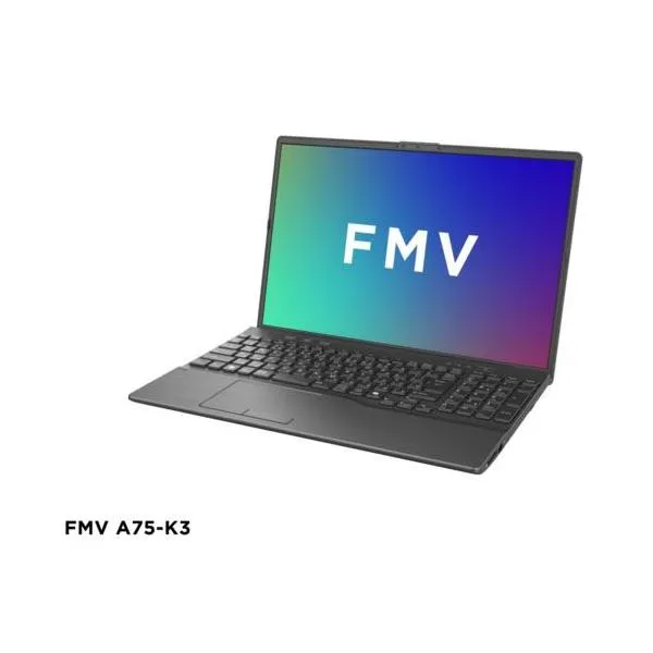【長期保証付】富士通(FUJITSU) FMV Note A FMVA75K3BA 16.0型 Win11Home Corei5 メモリ16GB SSD256GB Office オプション付 ブライトブラック A75-K3