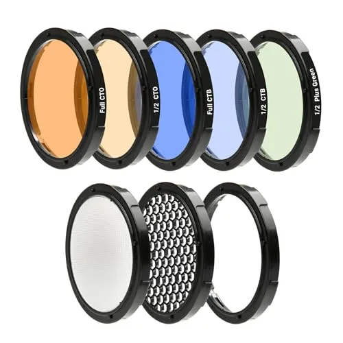 SMDV ソフトボックス FLIPG アダプター専用 カラーコレクションフィルターキット Color Correction Filter Kit 色補正フィルター 5種+アクセサリー FLIPアダプター C/S/S2/A2/AD200Pro用 対応 SM-