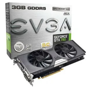 【最大3％OFF】 送料無料 新品 EVGA GeForce GTX 780 SC w/ ACX Cooler 03G-P4-2784-KR 【PCIExp 3GB】 ビデオカード