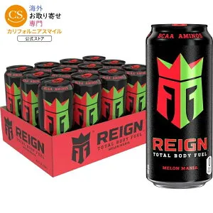 レイン トータルボディフューエル メロンマニア 473ml 12本 REIGN Total Body Fuel, Melon Mania 16 Fl Oz (Pack of 12) 【お取り寄せ商品】【合わせて買いたい】