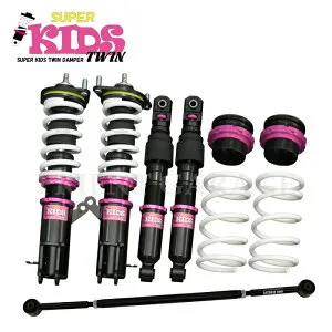 【SUPER KIDS TWIN】 車高調キット+ラテラルロッドのセット DAIHATSU S700V/S710V/S700W/S710W アトレー専用 2WD/4WD リジット 減衰力25段調整 全長調整式 サスペンション 【PGFK-SPKTW-ND029-2-FLRD3】 ファイナルコ