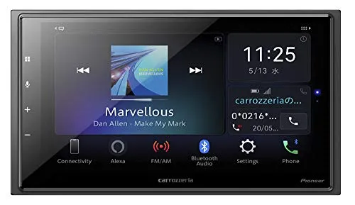 Pioneer ディスプレイオーディオ DMH-SZ700 6.8インチ 2D Amazon Alexa搭載 AppleCarPlay AndroidAuto対応 Bluetooth USB iPod iPhone AUX DSP カロッツェリア