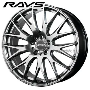 RAYS HOMURA 2x9Plus (ホムラ 2x9 プラス) グレイスシルバー (QNK) 19インチ 8.0J PCD:114.3 穴数:5 inset:45 [ホイール4本セット]