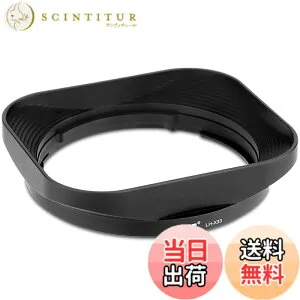 【送料無料】Haoge LH-X33 バヨネットメタルスクエアレンズフードシェード for XF16-50mm F2.8-4.8 R LM WR Fuji Fujinon XF 33mm/F1.4,23mm F1.4 R LM WR (58MM バージョン2)レンズ 色：Black (Not with Metal Front Cap)