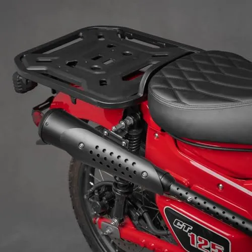 Entrotechバイク マフラー ハンターカブ CT125(JA55 JA65) ブラックカラー マフラー フルエキゾーストカスタム フルエキ ストレート ブラック