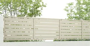 フェンス LIXIL フェンスAB YS3型(横スリット3) T-12 本体 2000mm(フリーポールタイプ専用)×1200mm リクシル フェンス 目隠し おしゃれ リフォーム DIY kenzai