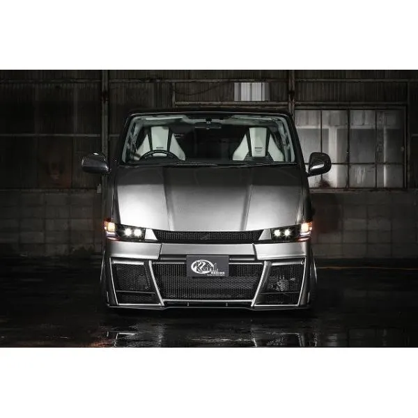 クール レーシング ハイエース 200系 レーシング ボンネット SG Ver.1 ストロンググレード FRP 未塗装 KUHL RACING 200V-GT