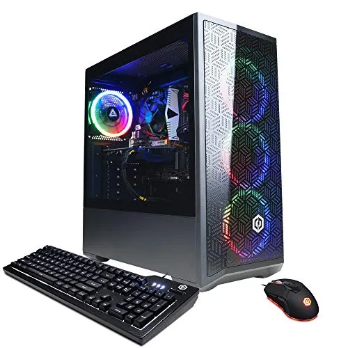 CyberpowerPC Gamer Xtreme VR Gaming PC, Intel Core i5-11400F 2.6GHz, 8GB DDR4, GeForce RTX 2060 6GB, 500GB NVMe SSD, WiFi Ready