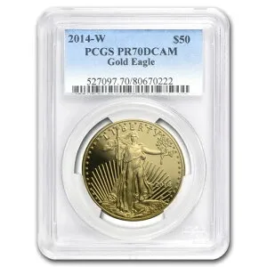 2014-W 1オンス プルーフ アメリカン ゴールド イーグル PR-70 PCGS
