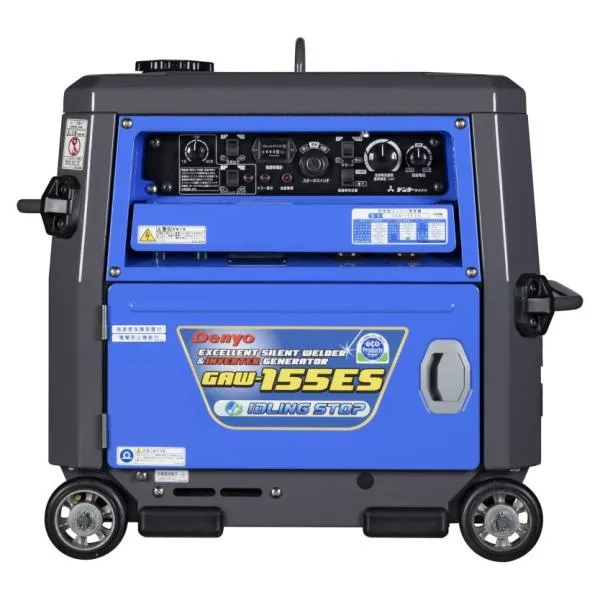 50000-051 (送料無料) エンジン溶接機 GAW-155ES 自動アイドリングストップ機能付き デンヨ－