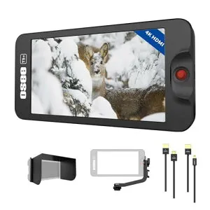 PSE認証取得OSEE T5+ 5.5 インチ カメラモニター ビデオモニター 1000nits 3D LUTのサポートIPS FHD 1920x1080 4K HDMI 出力/入力 信号 一眼レフカメラ用