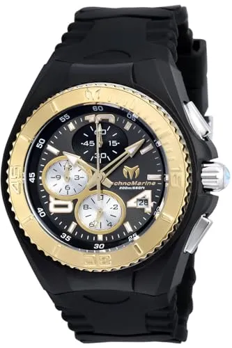 TechnoMarine Women 's ' Cruise ' Quartzステンレススチールand Silicone Casual Watch , Color : Black ( Model : tm-11