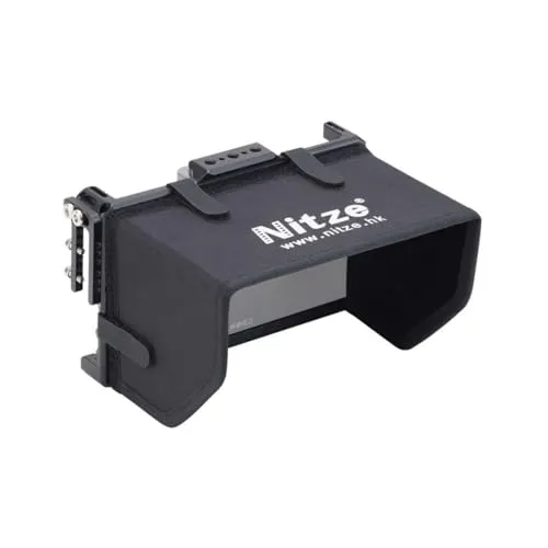 LUT6/LUT6S 6インチ モニターケージ Nitzeケージ Feelworld LUT6/LUT6S 6インチモニター対応 サンフードケーブルクランプ付き NATOレール付き