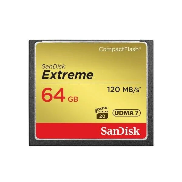 SanDisk CFカード 64GB コンパクトフラッシュ R:120MB/s UDMA7対応 SDCFXSB-064G-G46