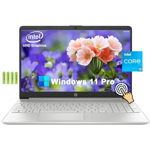 HP 15 15.6インチ HD タッチスクリーンノートパソコン ホーム&学生用 第12世代 Intel Core i3-1215U (最大4.4GHz) 12GB RAM 256GB PCIe SSD テンキーパッド Wi-Fi 5 バッテリー寿命11時