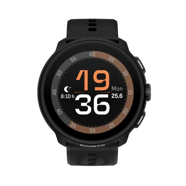 保護フィルム付き SUUNTO RUN All Black シリコンストラップ (スント ラン オールブラック) 国内正規品 SS051272000 ランニングウォッチ 心拍計 通知 GPS