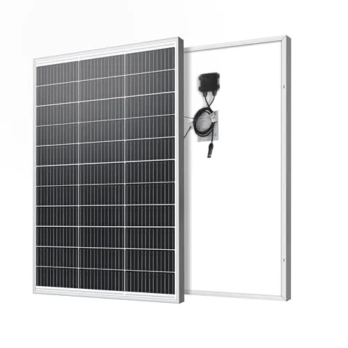 LVYUAN ソーラーパネル 100W 単結晶 ハーフカットセル採用 DC19V 5.26A MC4コネクタ 太陽光パネル 転換率23% 超高効率 小型 キャンピングカー 車中伯 屋根 災害対策 防水設計【1日の平均発電量：約0.4kW】（型式：CSMS-