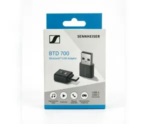 ゼンハイザー(Sennheiser) Bluetooth発信機 BTD 700 USBアダプター aptX Lossless Bluetooth 5.4 黒4260752333276
