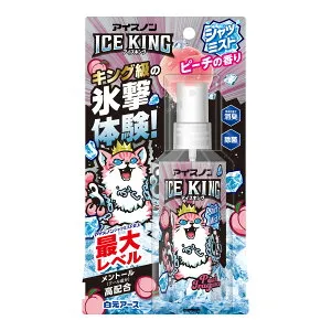 【送料お得・まとめ買い×11個セット】アイスノン シャツミスト ICE KING ピーチの香り 100mL 衣類用 冷感スプレー