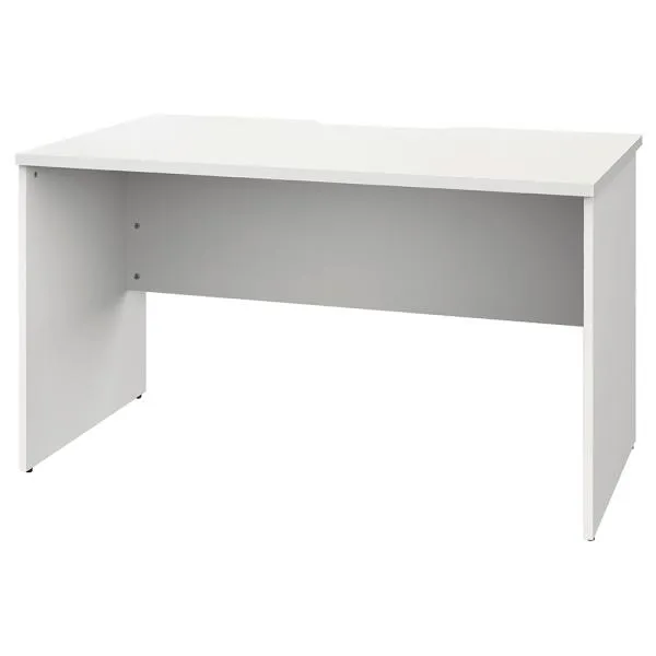 【車上渡し】アール・エフ・ヤマカワ プラン 木製デスク W1200×D700 ホワイト×ホワイト脚 (重量：29.1kg) RFPD-1270WH-WL