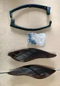 OS&D Advanblack スモーク調整可能フェアリングエアディフレクター 14 歳以上ハーレー用 OS&D Advanblack SMOKED ADJUSTABLE FAIRING AIR DEFLECTORS FOR 14+ HARLEY 【並行輸入品】