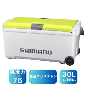 シマノ(SHIMANO) ND-730Z ユニフリーズ LT キャスター 発泡ポリスチレン 30L Wライムグリーン 163684