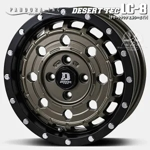 送料無料 アルミホイール 4本N-VAN デリカミニ スペーシアギア 軽自動車PANDORA パンドラデザートテック LC8 DESERT TEC LC-8マットブロンズ/マットブラック14インチ 5.0J +45 4H PCD100JWL / JWL-T / VIA 規格