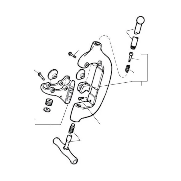 リッジツール Ｄ－５８１－Ｘ スクリューハンドル Ｆ／４４－Ｓ ３３５１５ １個（直送）