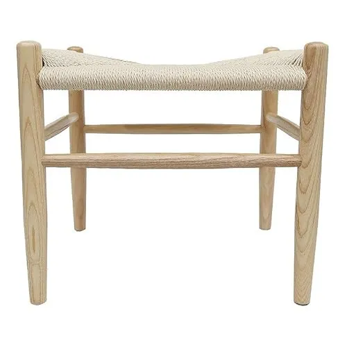 【WNJAPAN】スツール 北欧 木製 J83 チェア ヨーエン・ベックマーク オットマン ペーパーコード ダイニングチェア リビング 天然木 ジェネリック家具 おしゃれ インテリア デンマーク P-27BJ