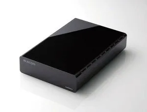 エレコム 外付けハードディスク ELD-HTV040UBK [ブラック]