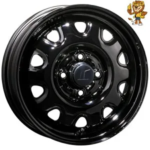 ホイール4本セット TOPY カラースチールホイール (ブラック) 14インチ 4.5J PCD：100/4H インセット：45 軽自動車 等に