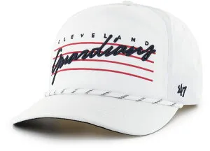 フォーティーセブン レディース アクセサリー 帽子 ダウン '47 Adult Cleveland Guardians White Downburst Hitch Adjustable Hat NoColor ホワイト
