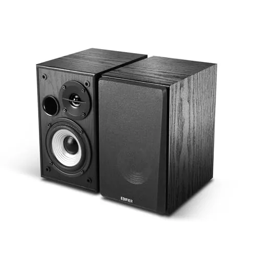 Edifier R990BT 2ch スピーカー Bluetooth 5.4 最大24W出力 3つの入力系統(RCA/AUX/Bluetooth) アンプ内蔵 専用アプリ カスタマイズ可能なイコライザー 有線 外付け 重低音 大音量 ブックシェルフスピーカ