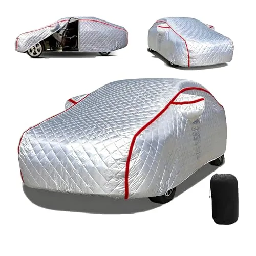 雹対策 車 カバー適用 トヨタ MR-S 1999-2007 Convertible、カーカバー、5層厚手裏起毛塗装面保護、全天候型、雹害対策、雪?策、防霜、防塵、防風、UVカット、反射テープとサイドジッパー付き、弾力な防風ロープ付き 四季対応 jx28r