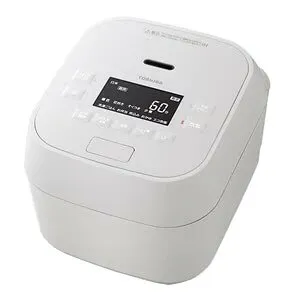 RC-10MGX-W 東芝 TOSHIBA 炎匠炊き 真空圧力IH炊飯器 備長炭かまど丸釜 5.5合炊き グランホワイト