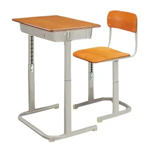 コクヨ KOKUYO 学校机+イスセット 学習机 U字脚 旧JIS可動式 天板：W600×D400ミリ 棚:スチール SSD-FU-F2N+SCH-FU-F2N