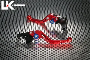U-KANAYA ユーカナヤ スタンダードタイプ アルミビレットレバーセット YZF-R1 YZF-R6 YAMAHA ヤマハ ブレーキ・クラッチレバーセット ハンドル周辺パーツ ハンドル レバーカラー：レッド / アジャス
