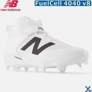ニューバランス 野球 スパイク ポイントスパイク スタッドスパイク New Balance FuelCell 4040 v8 Mid-Molded フューエルセル TPU 樹脂ポイント 野球用スパイク PM4040W8 ybc