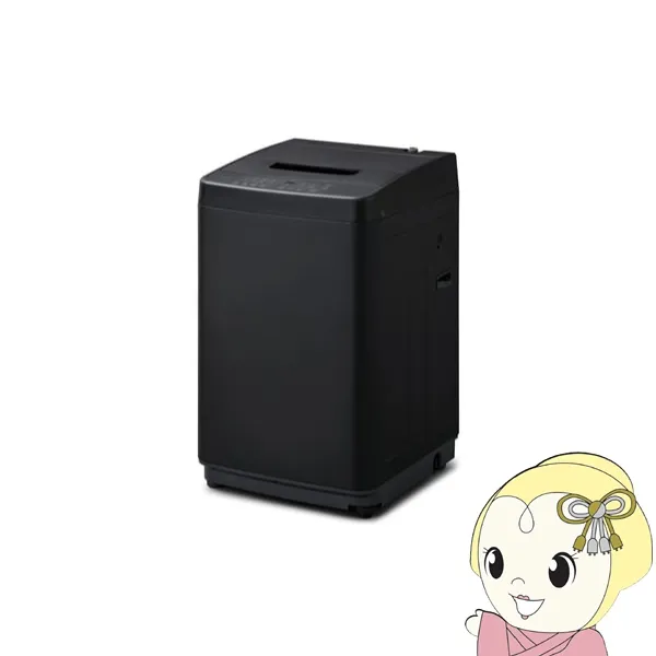 洗濯機 【京都は標準設置込み】IAW-T504-B アイリスオーヤマ 5.0kg 全自動洗濯機 縦型 ブラック 部屋干しモード搭載 コンパクト/srm