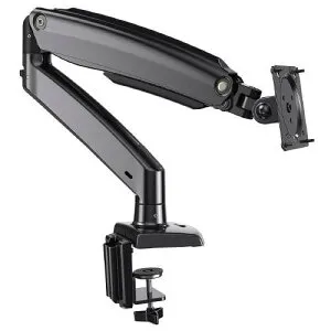 HNSS33B ブラック ガススプリング式 シングル モニターアーム 13～35インチ対応 耐荷重2～12kg